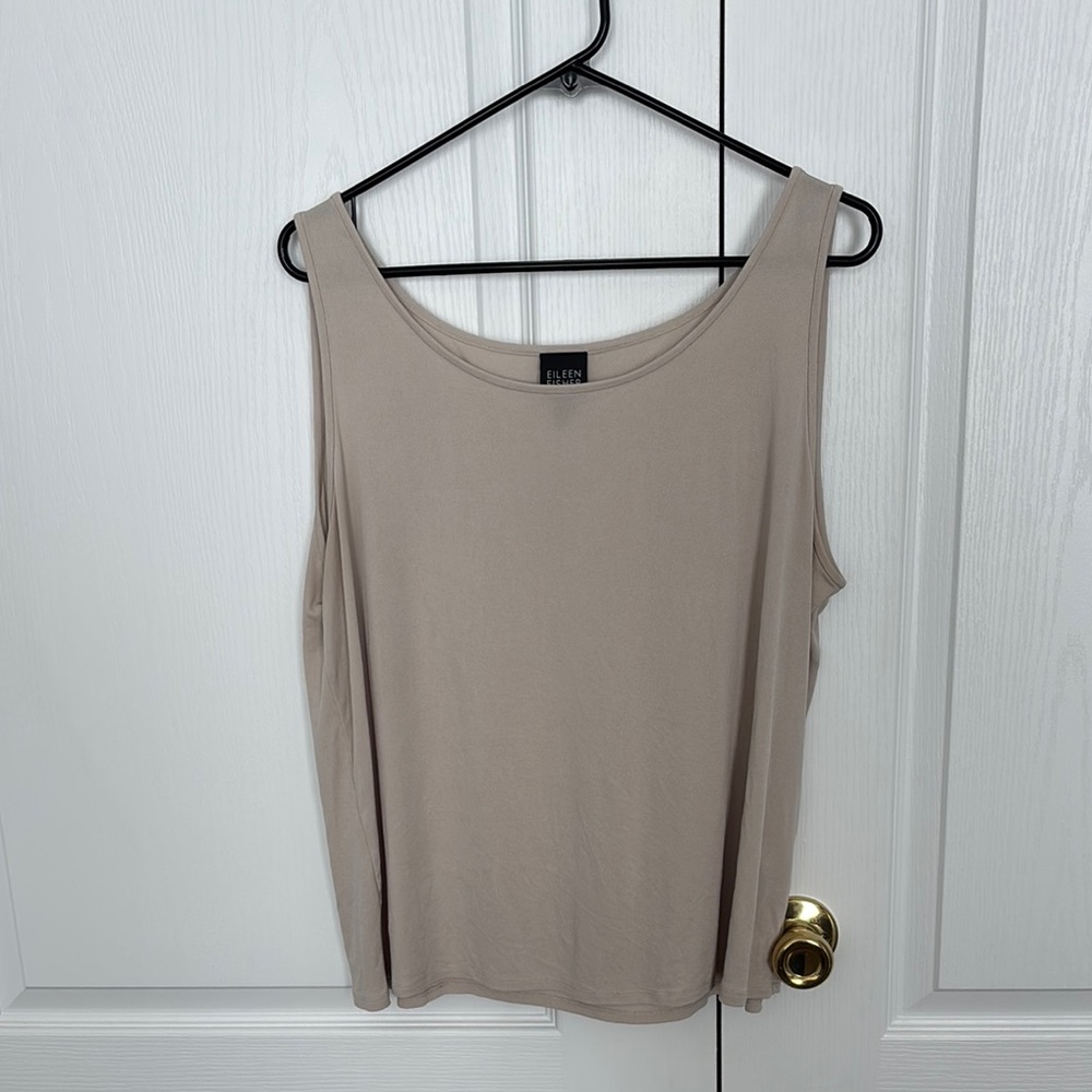 Eileen Fisher Khaki Sleeveless Top